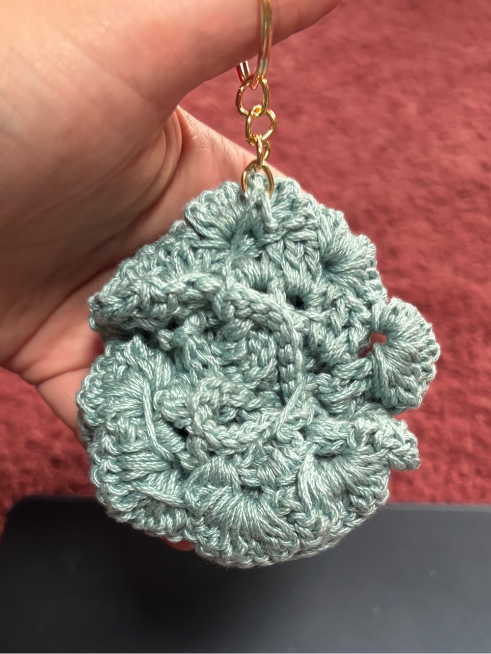 Pick One! Handmade Crochet Flower Keychains | Floral Bag Charm Accessories - Picture 2 of 8